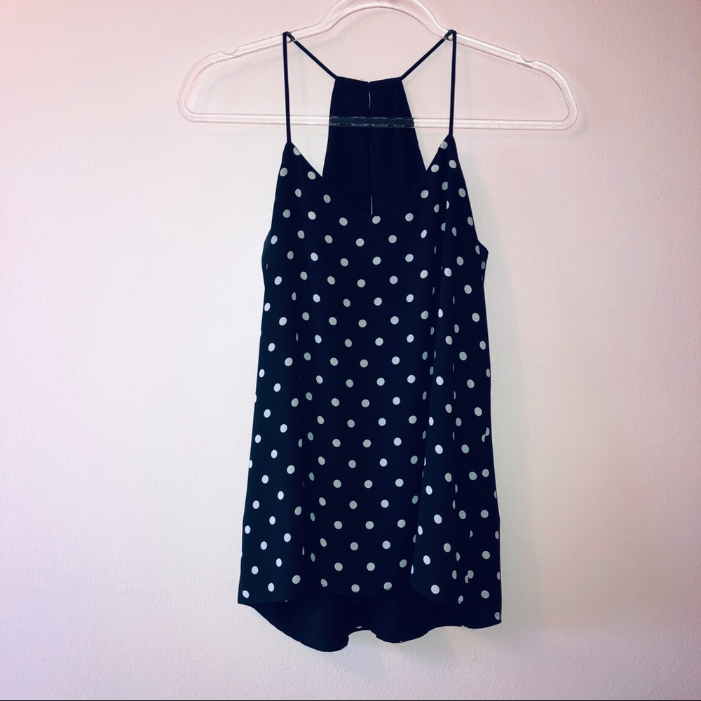 2/$20 ~ Express Polka Dot Black White Cami ~ XS